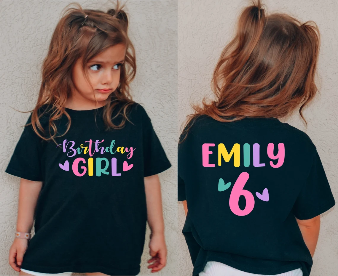 Camiseta Niña Personalizable Oscura - Imagen 4